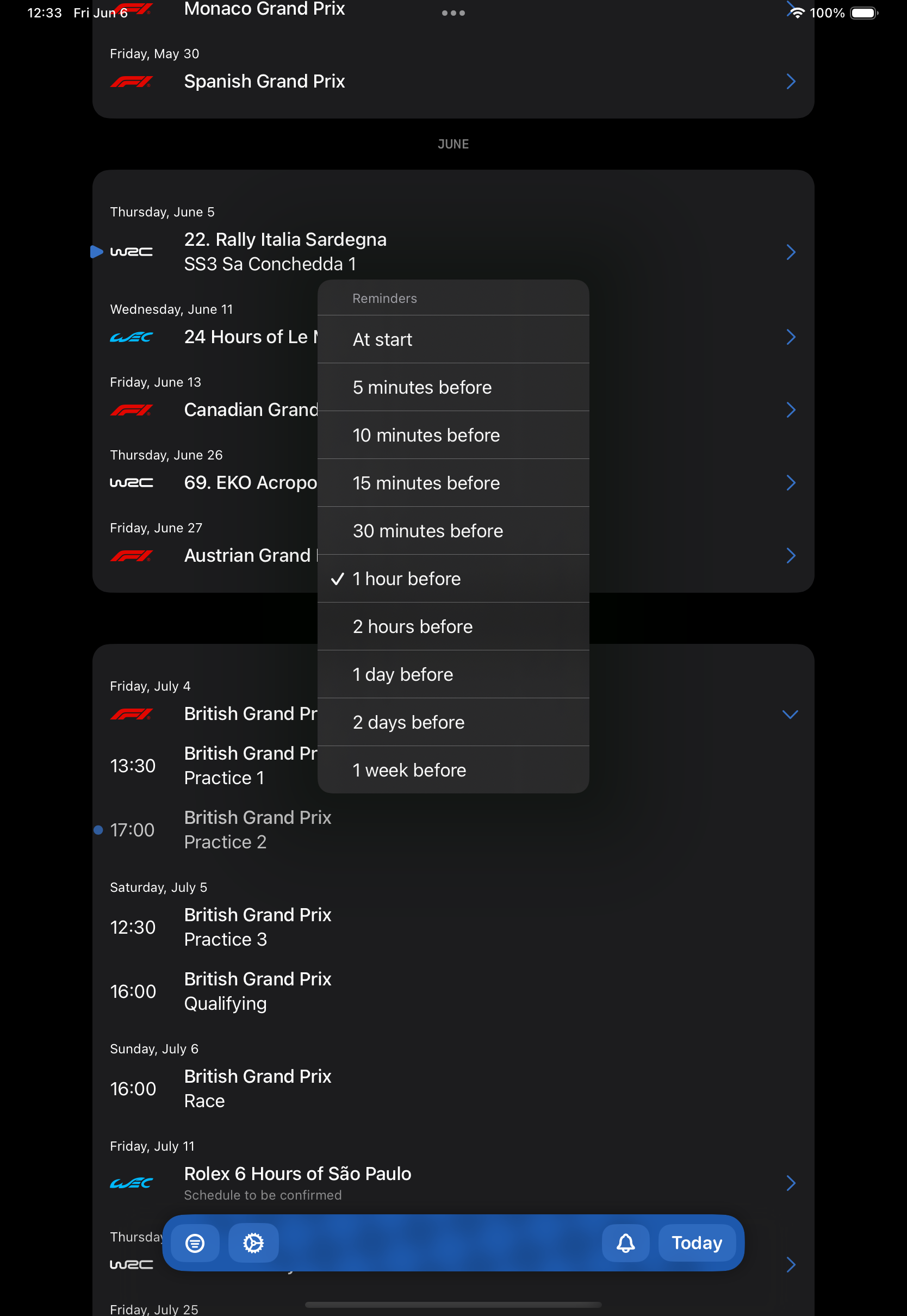 Adding manual reminder